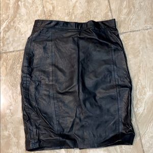 Leather skirt